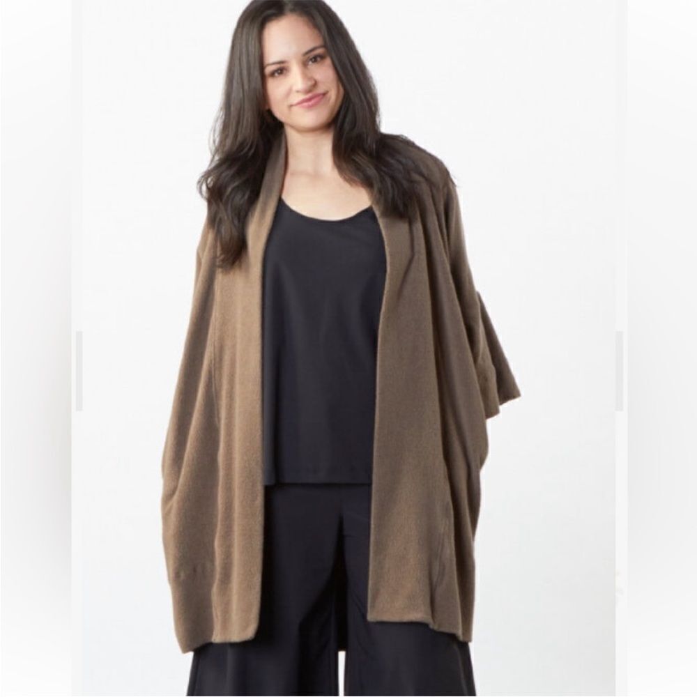 byrn Walker Marta Cacoon Duster Jacket Coat Soft Stretchy Fleece‎ Size M